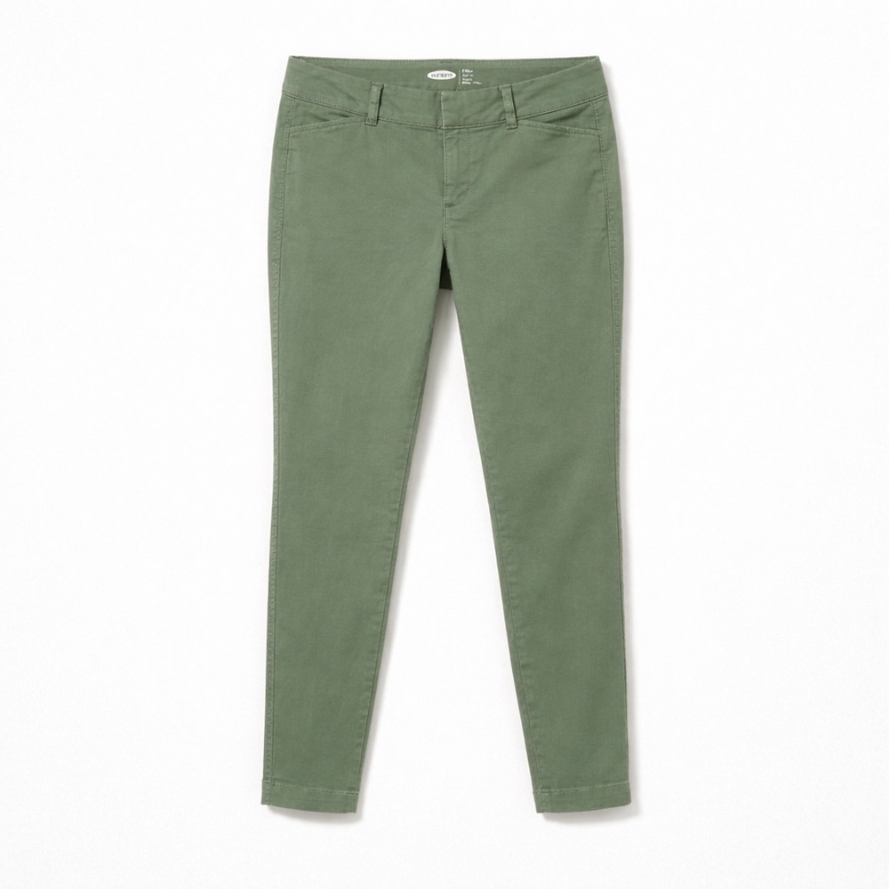 Old Navy LE Pixie Mid Rise Chino Pants - Dried Herb - Size 4‎ Regular